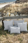 Summer Flora Grey Indoor and Outdoor Pillow